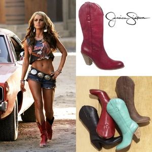 Jessica Simpson Daisy Leather Cowboy 